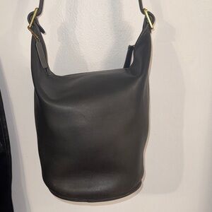 Vintage coach duffle sac-black